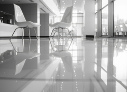 modern-minimalist-office-black-white floor epoxy white image