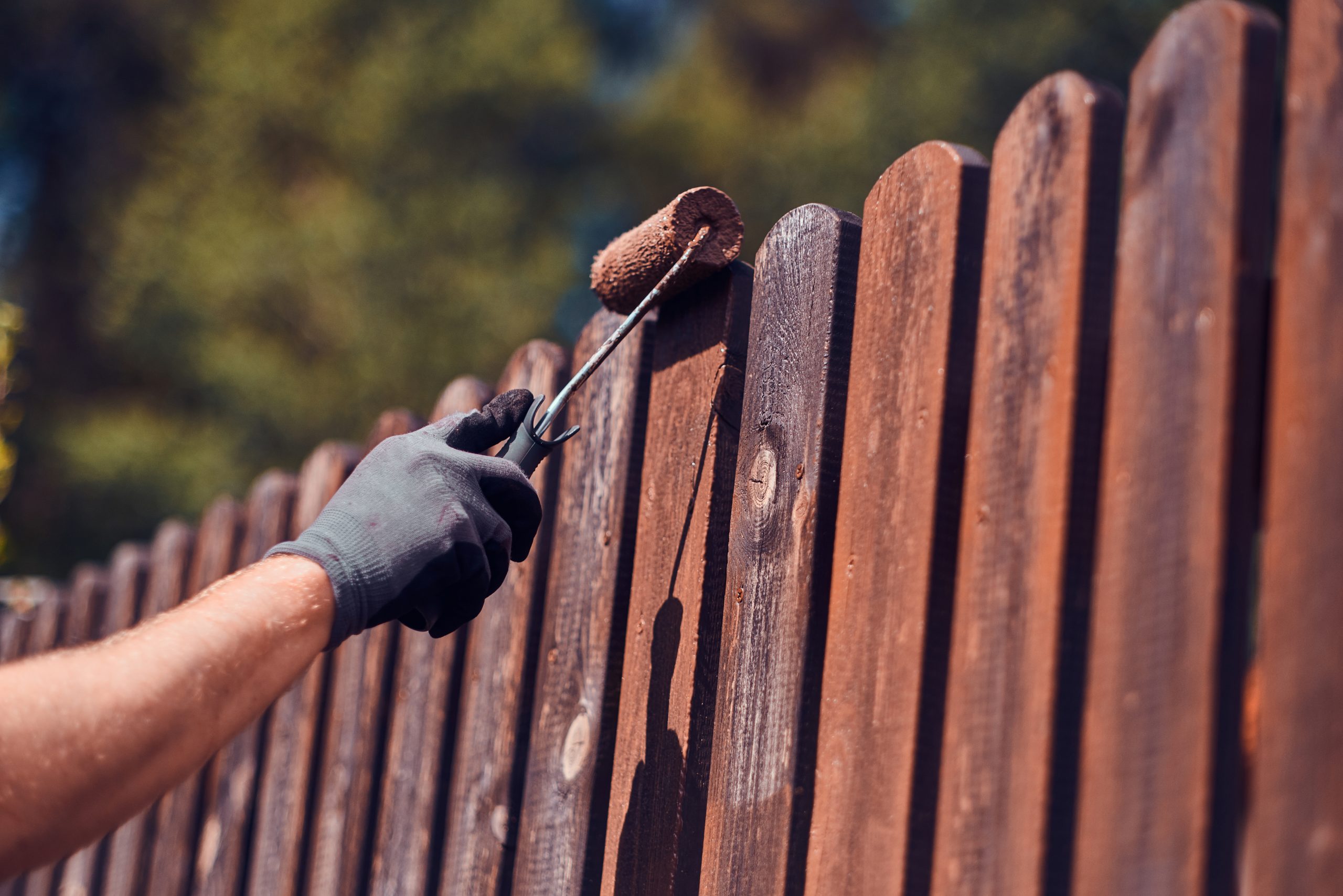 fence painting service